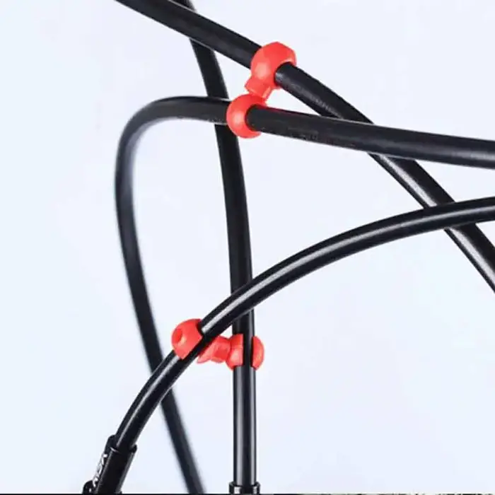 10 pièces/ensemble Clips de ligne transversale de vélo câble d'engrenage de frein