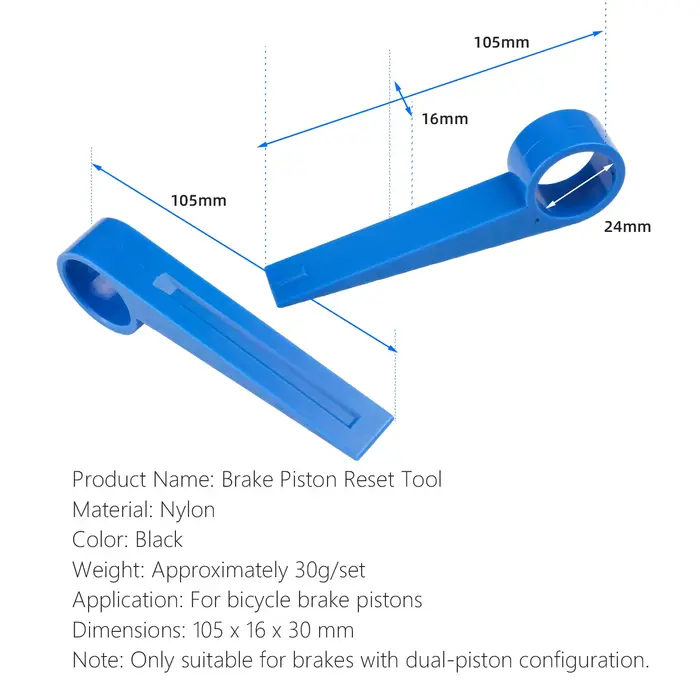 Outils de pression pour pistons de freins à disque hydrauliques de vélo