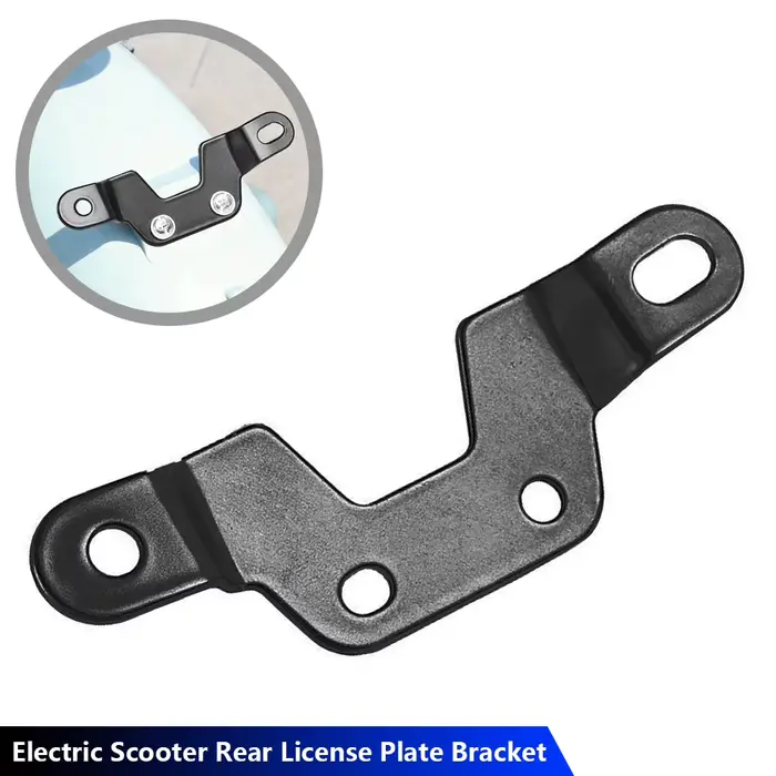 Support de plaque d'immatriculation arrière pour scooter électrique et vélo électrique, cadre long avec vis pour moto