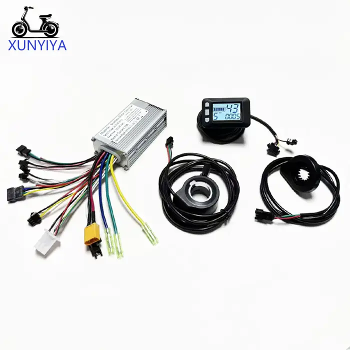 Contrôleur de moteur sans balais pour vélo électrique 25A 24V/36V/48V 350W-500W avec accélérateur P.A.S