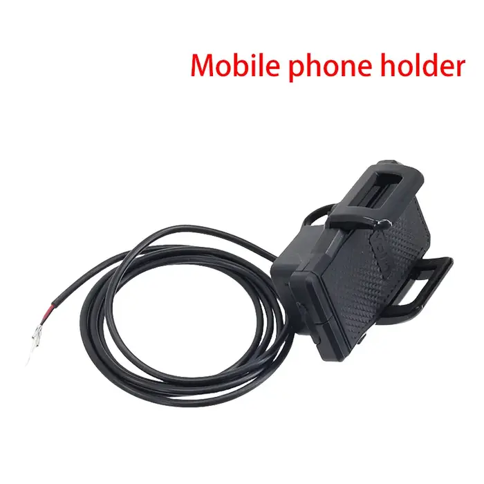 Support de téléphone portable noir pour trottinette électrique