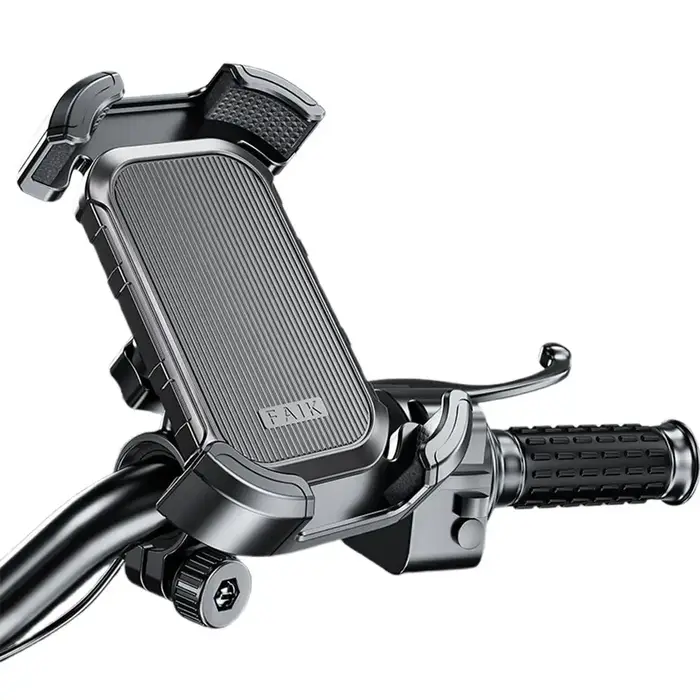 Support de téléphone portable pour motos, vélos et scooters, fixation à quatre coins, verrouillage a