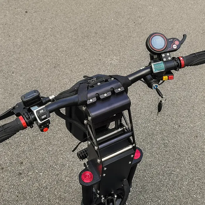 FLJ K14 14 pouces 8000W 60V gros roues skateboard scooter électrique avec poignée courte vitesse rapide 58MPH