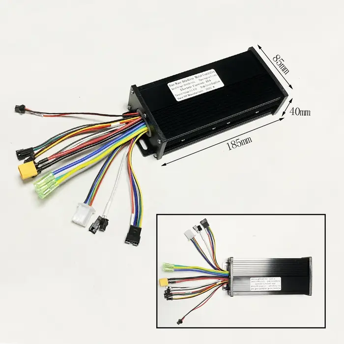 Contrôleur d'onde sinusoïdale de moteur sans balais de vélo électrique 36V 48V 60V 40A 1000W 1500W 2000W avec écran LCD couleur S900 pour Scooter e-mountain