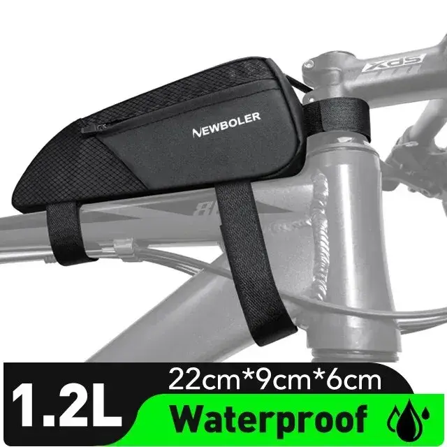 Sac étanche ultraléger de grande capacité pour cadre supérieur avant de vélo