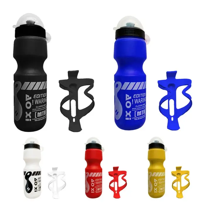 Bouteille d'eau de 750ml pour vélo de montagne, avec support, T1