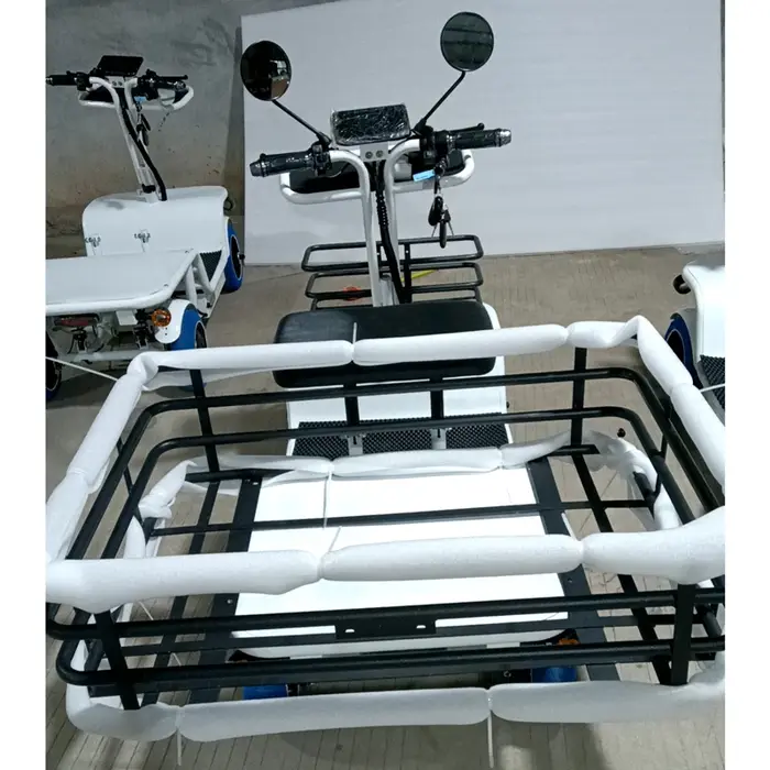Tricycles électriques de cargaison à grande vitesse de roue de vélo de chargement électrique de mobilité 48V 1000W 4 roues