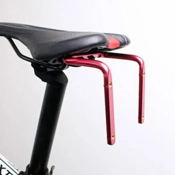 Support de montage de porte-bidon en alliage d'aluminium double support de bouteille pour selle de vélo de route montagne et ville noir rouge