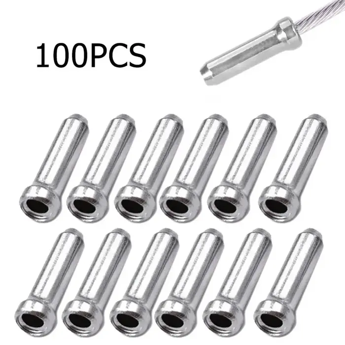 Embouts de câble de frein de vélo en aluminium pour ligne