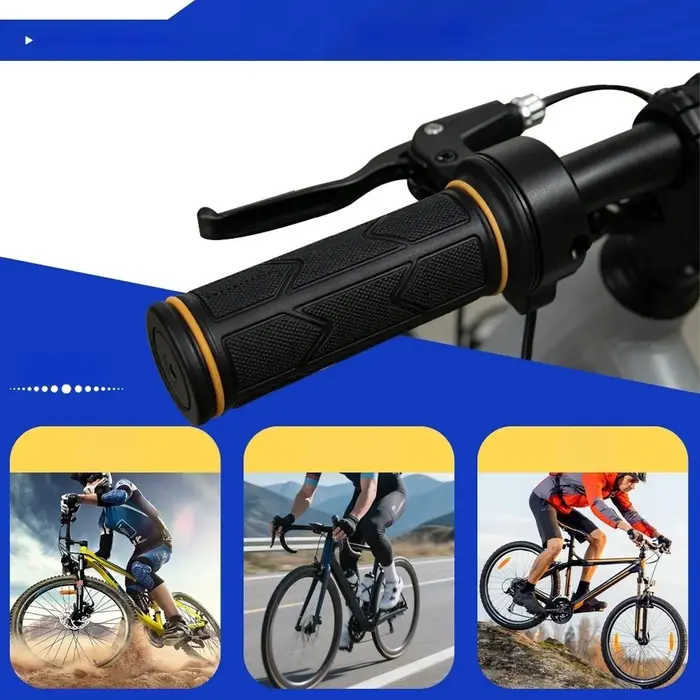 Poignée d'accélérateur gauche pour vélo électrique, style 192X, ABS noir, IP65, interface 3 broches,