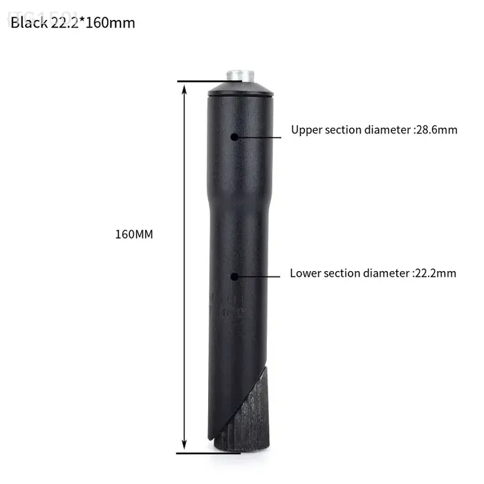 Extension de tige de vélo de 22.2mm, adaptateur de montage en aluminium pour direction sans fil de 1-1/8 pouces, pièce de vtt de route