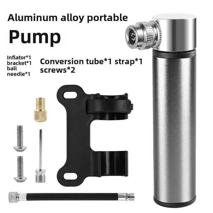 Mini pompe à vélo Portable en alliage d'aluminium, pompe à Air manuelle, gonfleur de pneus à bille, 