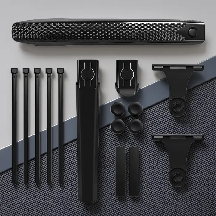 Garde-boue universel pour vélos de route et de gravier, léger et robuste, noir, compatible avec les roues avant et arrière