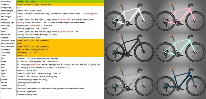 Vélo de route et gravel Twitter Gravel-X en fibre de carbone avec freins hydrauliques et vitesses électroniques pour aventure sport et tout terrain