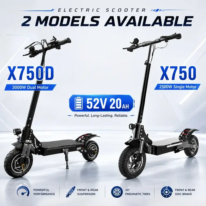 Trottinette électrique à moteur simple/double 2500W/3000W, vitesse élevée 64KM/H, frein à disque, pliable, E-Scooter EABS pour adultes, pneus de 10 pouces