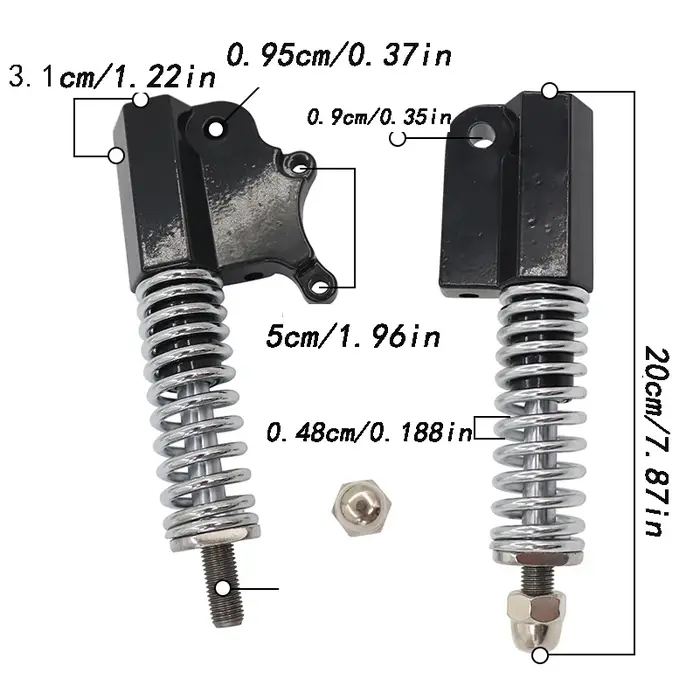 Fourche avant de scooter électrique de 10 pouces