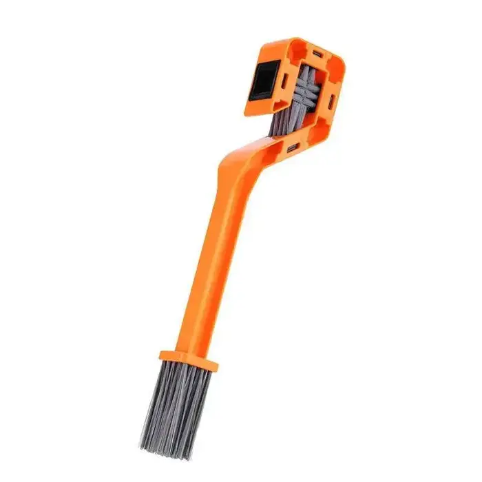 Brosse de nettoyage de chaîne de vélo à double tête, nettoyeur de chaîne de vélo multifonction, brosse de nettoyage de chaîne portable pour moto et vélo