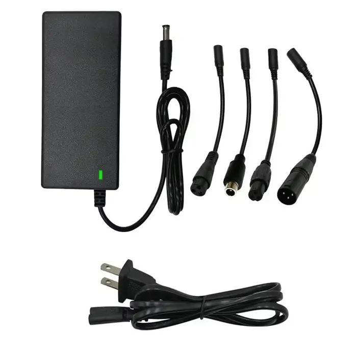 Chargeur 42V 2a, 5 prises pour batterie au Lithium 36 25.2V 25.9V 25.6V 24V, pièces et accessoires p