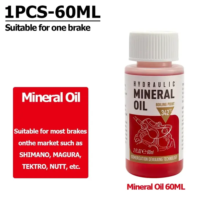 Huile minérale de frein de vélo, Kit de purge d'huile de frein à disque hydraulique de vélo, outil d