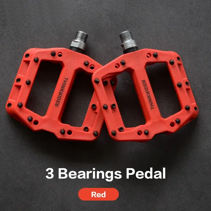 ThinkRider-Pédales de vélo plates VTT et route, 3 roulements scellés, pédales de vélo de montagne, p