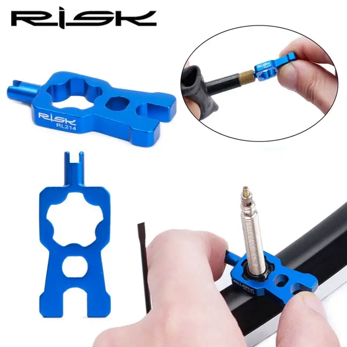 Valve de réparation portable 4 en 1 pour vélo de route et VTT, outil de démontage et d'installation,