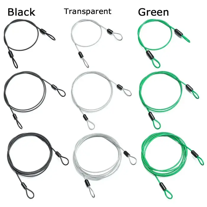 Câble de sécurité antivol en acier pour vélo de route et VTT, accessoire de cyclisme, 0.5/1/2 mètres