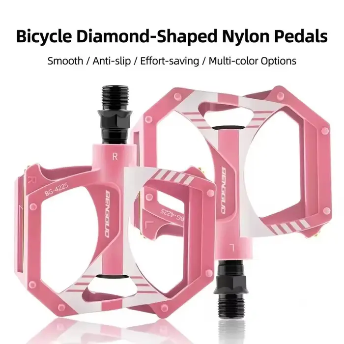 Pédales plates de vélo antidérapantes avec double roulement étanche pour VTT et route haute performance en robuste pour terrain accidenté