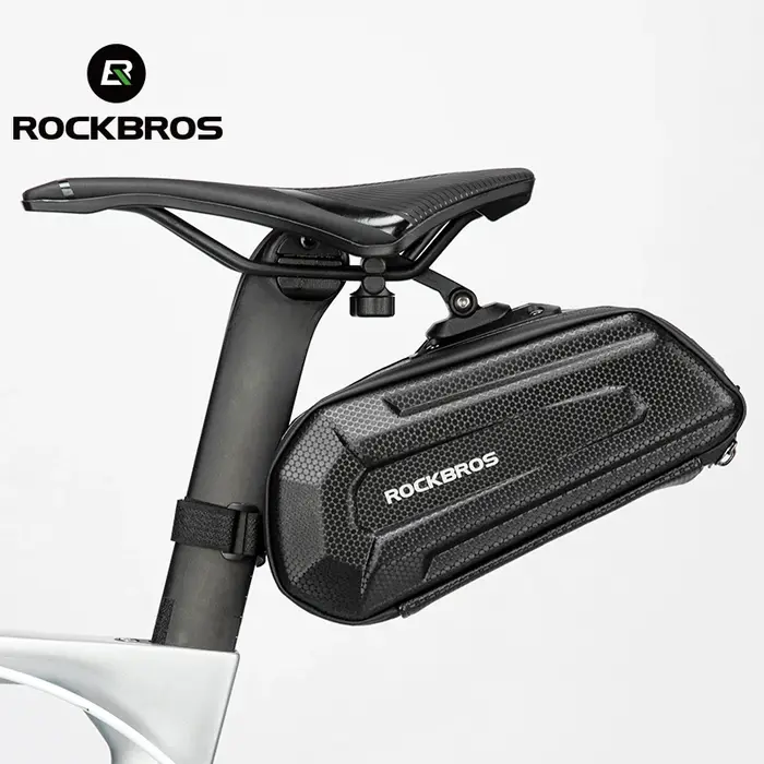 Sac de vélo étanche arrière de grande capacité, tige de selle à dégagement rapide, antichoc, Double 