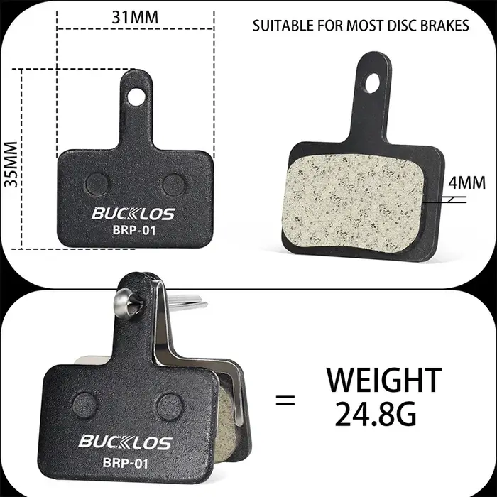 BUCKLOS vélo résine plaquette de frein vtt plaquettes