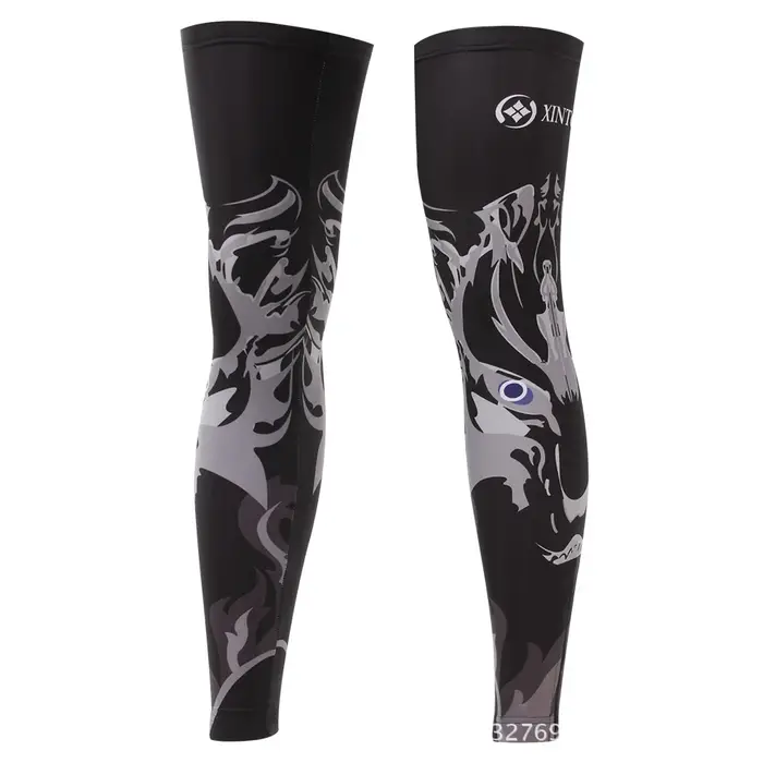 Xintown anti-dérapant jambières cyclisme protéger genou plus chaud Sport de plein air vtt vélo vélo Leggins coupe-vent cyclisme chaussettes