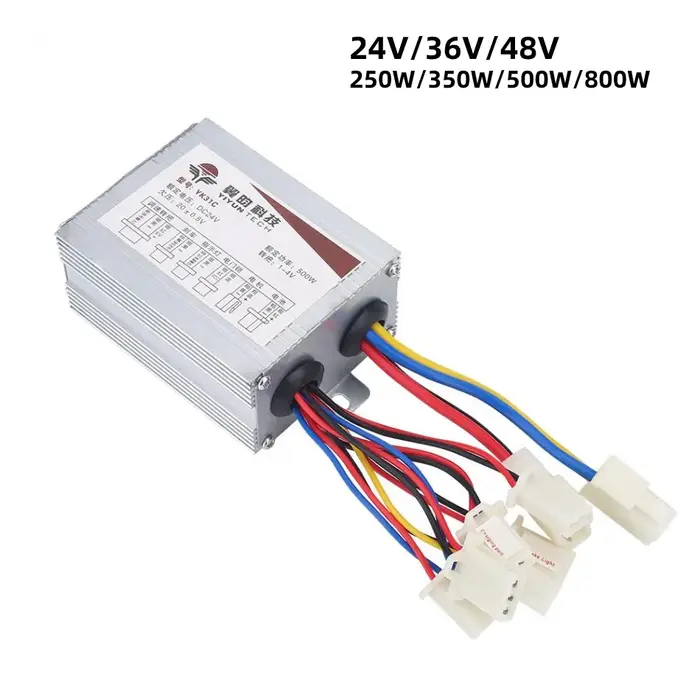 Contrôleur de moteur de vélo électrique 24V/36V/48V 250W/350W/500W/800W DC