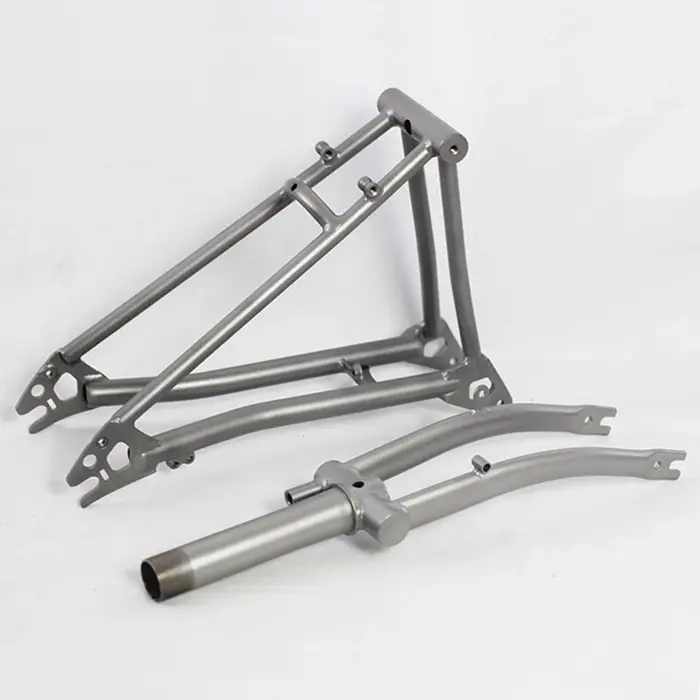 Cadre arrière de vélo pliant en titane P Line, frein C, 112 mm, triangle