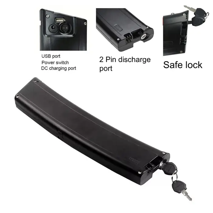 Batterie de vélo électrique pliable Reention Scimitar 36V 7.8Ah 9.6Ah 10.5Ah pour vélos électriques Jupiter Summit Lyon Carrera Crosscity
