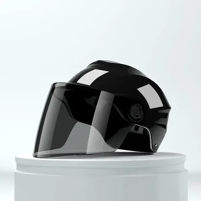Casque demi-coque pour vélo électrique avec protection solaire – Casquette d'équitation unisexe tout