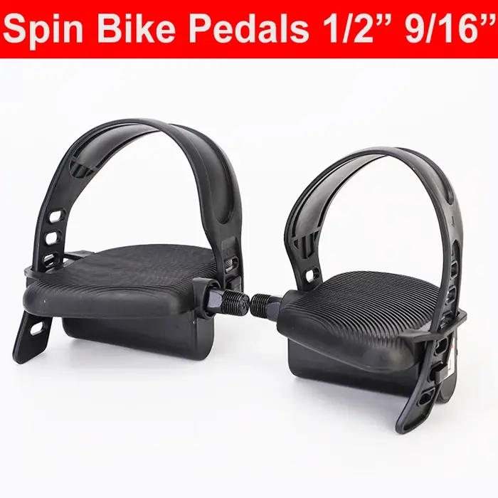 2 pièces pédales de vélo de rotation 9/16 pouces antidérapant 1/2