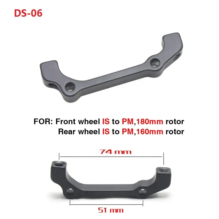 Adaptateur de montage de Rotor de frein à disque de vélo, support ultraléger pour vtt IS PM A B à PM