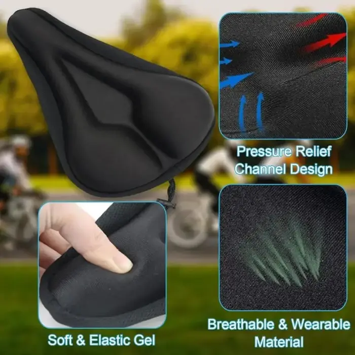 Nouvelle Selle de Vélo Électrique Rembourrée en Gel