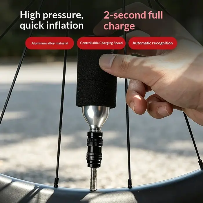 Pompe à air CO2 portable OFFBONDAGE pour mini-vélo