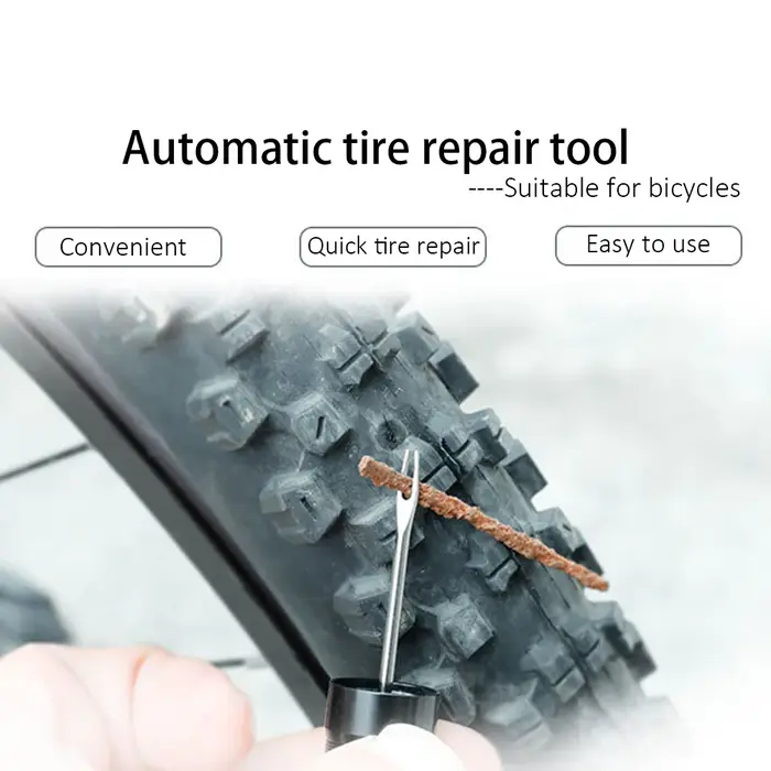 Kit de réparation de pneus tubeless pour vélo