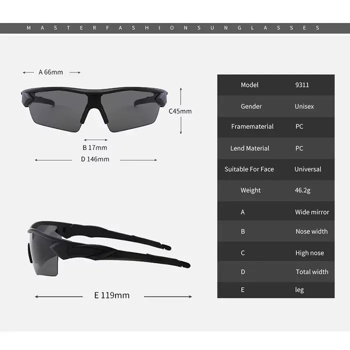 Lunettes de vélo lunettes de Sport de plein air VTT lunettes de cyclisme sur route moto lunettes de soleil lunettes Oculos Ciclismo RR7425