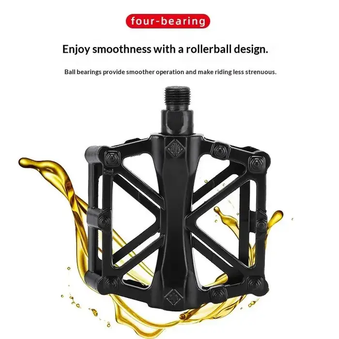 Nouvelles pédales de vélo à double roulement en alliage d'aluminium
