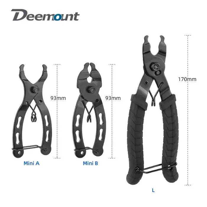 Pince de connecteur de lien Quik de chaîne de vélo et 6 paires de boucles magiques de vélo 6-12S, pi