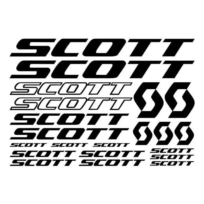 21 pièces autocollants de vélo pour autocollants de cadre de vélo Scott feuille de décalcomanies aut