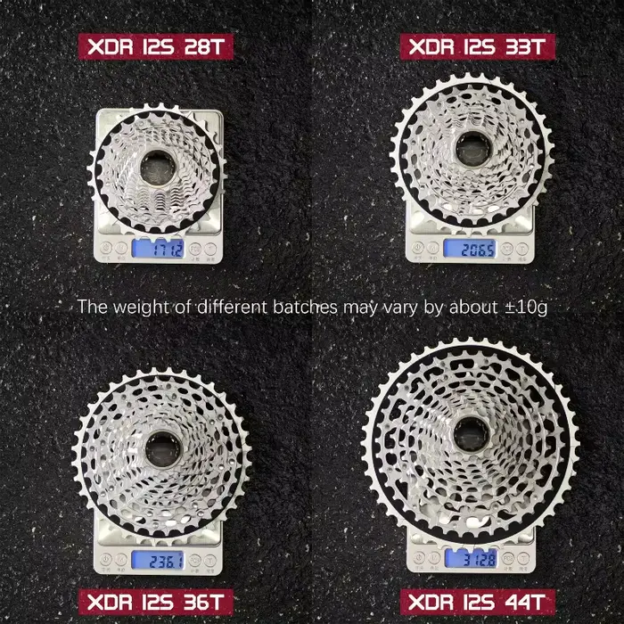 Cassette XDR cassette de vélo de route ultralégère à 12 vitesses pour axes rouges Sram Force 12 vitesses Xg-1290 Xg-1270 pignon 12v Cassette de route