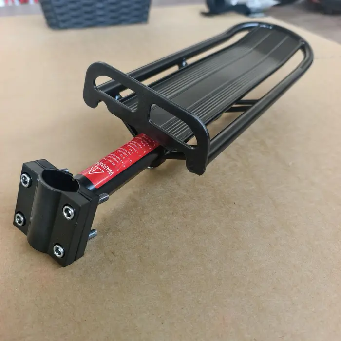 Porte-bagages arrière rétractable en alliage d'aluminium pour vélo