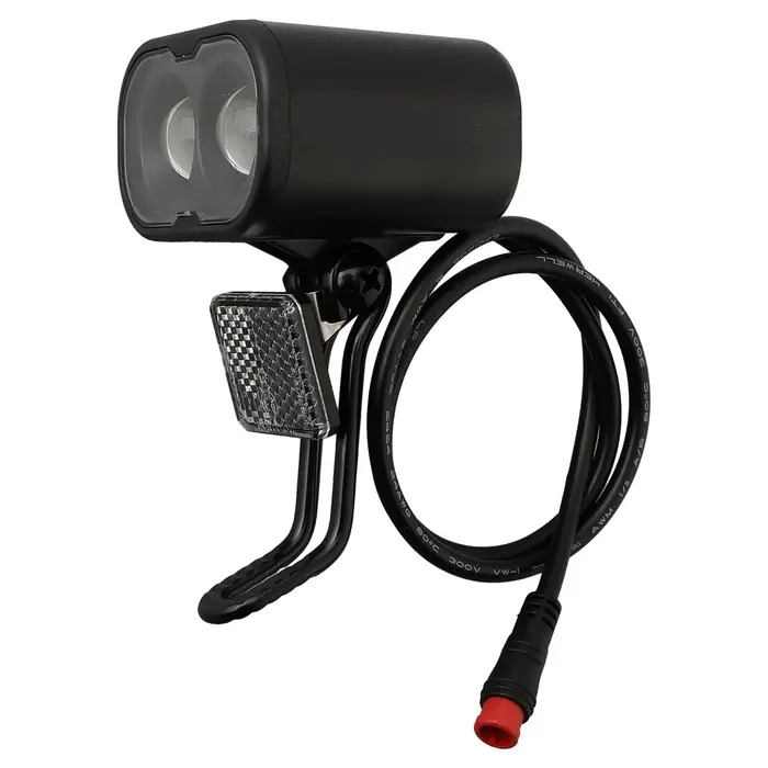 Phare de vélo avec batterie au Lithium 12-48V, 2 broches, éclairage de vélo, étanche, accessoires de