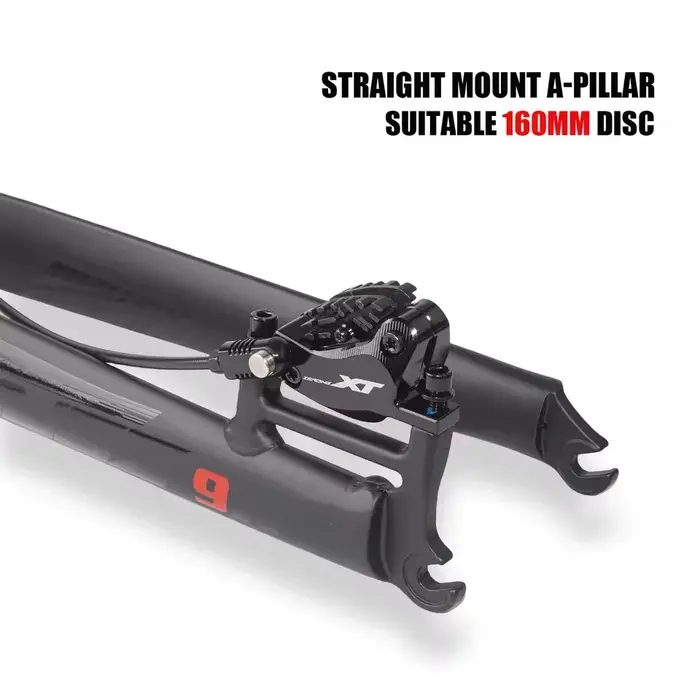 Fourche avant de vélo de montagne EVOSID M5 en alliage d'aluminium 7005 ultra-légère pour roues 26 27.5 29 pouces avec frein à disque