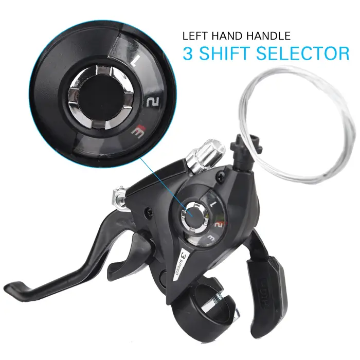 Levier de frein au pouce pour vélo, manette de vitesse, manette de vitesse, dérailleur VTT, leviers 