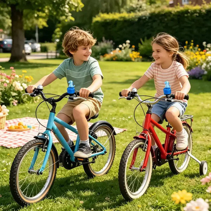 Sonnette de vélo en métal à motif de dessin animé