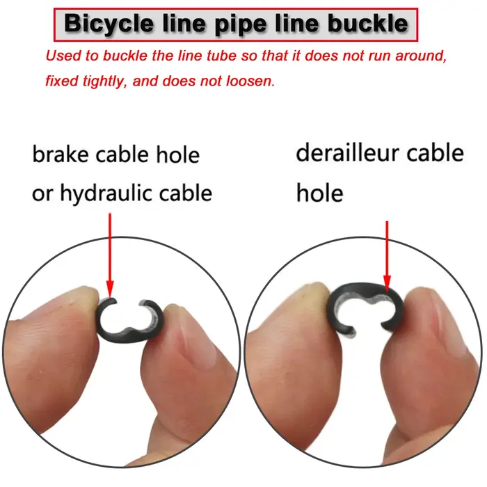 Lot de 10 pièces de supports de freins à disque hydrauliques pour vtt et vélo de route, Guide de câb
